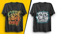 create custom typography t shirt font logo and text design