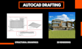 draft architectural and structural drawings in autocad, draftsman, cad drafter