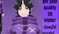 draw 2d vtuber model, 2d vtuber, 2d vtuber rigging and 2d vtuber model