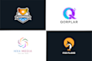 create a modern unique business logo design with free gift