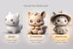 make cute chibi 3d character model ready for 3d printing