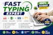 do something really good at fast typing
