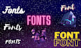 create modify and design amazing fonts
