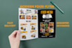 do modern food menu restaurant menu design modern food flyer