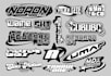 create a business logo y2k chrome effects and costom design