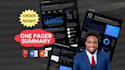 design a one pager, executive summary, report, or teaser