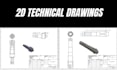 create 2d technical drawings and 3d cad models on solidworks