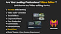 do professional video edit, youtube video editing