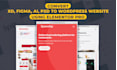 convert figma to wordpress, PSD to wordpress, figma to elementor