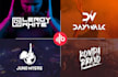do dj music logo,and monogram,text,band,initial,producer,singer,,