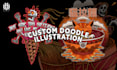 create unique doodle illustration