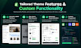 do custom shopify theme development, liquid code and bug fixes