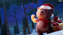 make teddy santa christmas greeting video