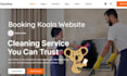 design cleaning service website with booking koala, booking koala website