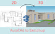 do sketchup 3d model from your 2d floor plan