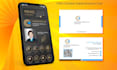 design ui physical clickable digital business card