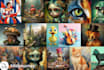 generate stunning bulk midjourney ai art