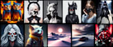 create professional concept art , character using ai