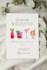 design the elegant wedding invitation or itinerary