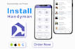 design and develop on demand handyman app, multi service app with flutter