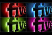 create 2 cool 3d glowing logo intros