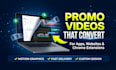 create engaging chrome extension promotional video, website video and app promo