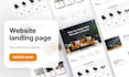 create a clean website page and mobile app UI design