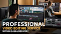 do professional video editing, youtube video editing