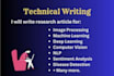 write unique research articles on your topic