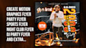 motion graphics flyer, animate flyer, party flyer, event flyer
