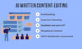 do ai content editing, fact checking of your article, report
