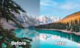 retouch and edit your landscape images