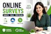 do form filling, online polls, website feedback and data collection