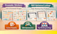 design etsy digital planner, etsy digital products, etsy listing with SEO