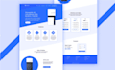design a custom website in HTML, CSS, and javascript
