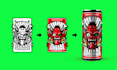 design creative beverage, beer, soft drink and soda can label