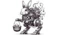 draw a steampunk robot