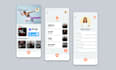 do modern web and app UI UX design with motion graphic