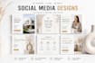 design modern social media posts and canva templates