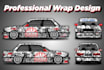 create a professional racing car wrap design
