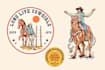 draw vintage western handdrawn illustration