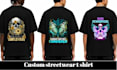 create premium custom streetwear vector and apparel print ready t shirt designs