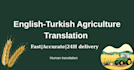 translate english to turkish for agriculture documents