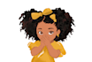 african american children book illustration, poetry line art illustration