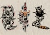 draw custom american traditional tattoo design for you