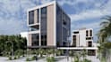do exterior design for building with 3d visualization
