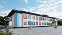 do exterior design for building with 3d visualization