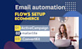 setup email automation activecampaign, mailerlite, convertkit