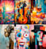 create  modern abstract japandi boho art ai wall art, canvas print, home decor