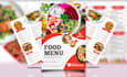 do professional foods flyer and restaurant menu flyer design